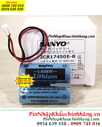 FDK 2CR17450E-R, Pin nuôi nguồn PLC FDK 2CR17450E-R lithium 3v 4800mAh _Xuất xứ Nhật